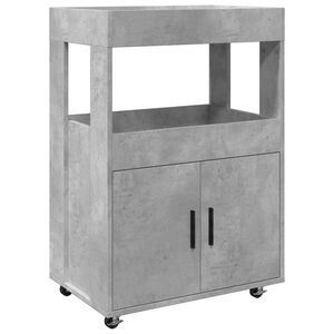 vidaXL Barvagn betonggr&aring; 60x39,5x89 cm konstruerat tr&auml;