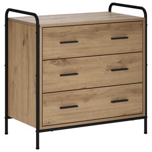 vidaXL L&aring;dans sk&aring;p Artisan-ek 70 x 39,5 x 71 cm Konstruerat tr&auml;