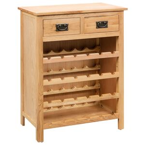 vidaXL Vinsk&aring;p 72x32x90 cm massiv ek