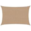 vidaXL Solsegel 160 g/m&sup2; taupe 2x2,5 m HDPE