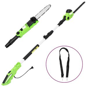 vidaXL 2-i-1 Teleskopisk st&aring;ngs&aring;g/h&auml;cktrimmer 25/41 cm 710/550W