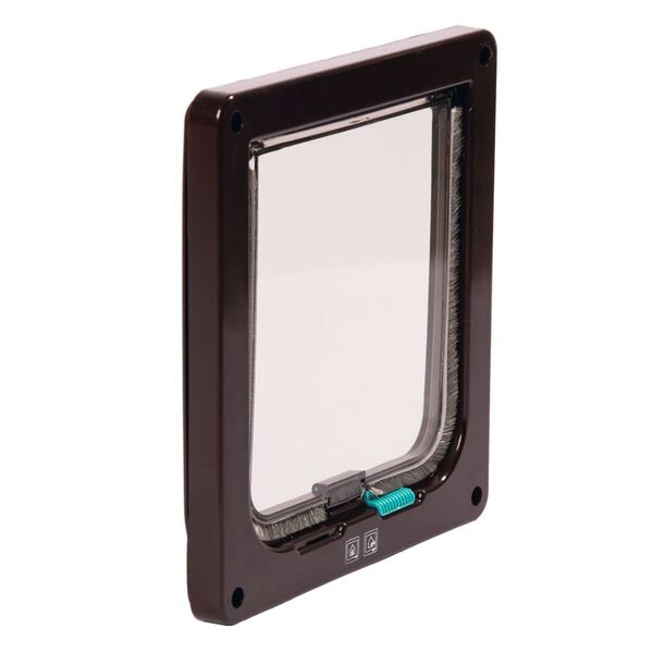 Karlie 2-v&auml;gs l&aring;sbar kattlucka Porta 19,2x5x20 cm brun