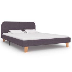 vidaXL S&auml;ngram utan madrass taupe tyg 180x200 cm