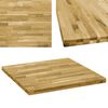 vidaXL Bordsskiva massivt ektr&auml; fyrkantig 44 mm 80x80 cm