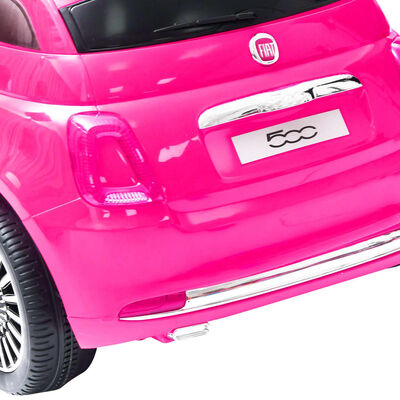 vidaXL Elbil för barn Fiat 500 rosa