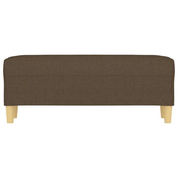 vidaXL Bänk brun 100x35x41 cm tyg