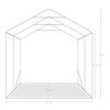 vidaXL Garagetält PVC 1,6x2,4 m grön