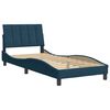 vidaXL Bed Frame without Mattress "Hanko" Blue 90x190 cm Velvet