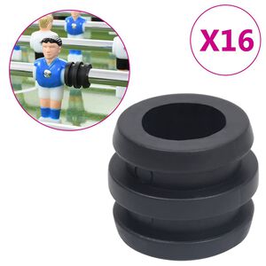 vidaXL Gummifj&auml;der f&ouml;r fotbollsbord med 15,9/16 mm stavar 16 st