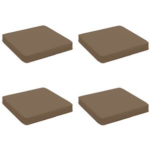 vidaXL 4-delade Sittdynor VUGHT 4 st 100% Polyester Taupe