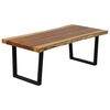 vidaXL Soffbord i massivt suartr&auml; 102x56x41 cm