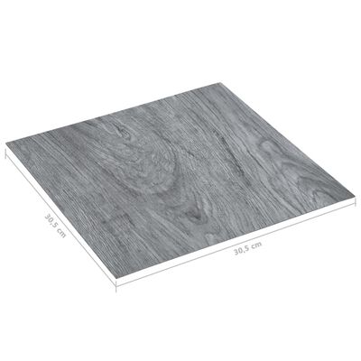 vidaXL Självhäftande golvplankor 5,11 m² PVC ljusgrå