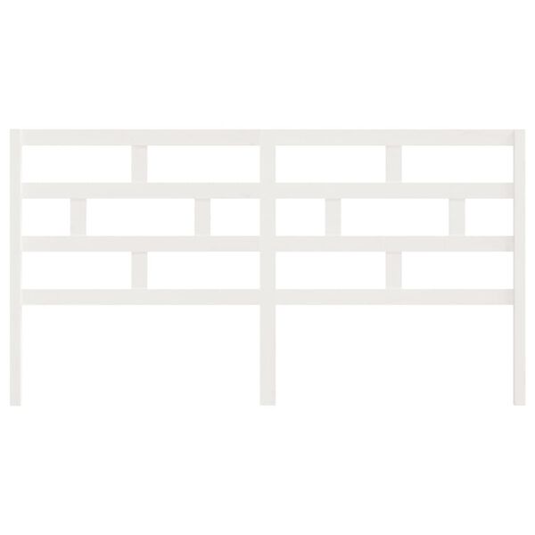 vidaXL S&auml;nggavel vit 186x4x100 cm massiv furu