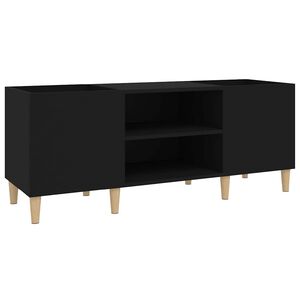 vidaXL Stereob&auml;nk svart 121x38x48 cm konstruerat tr&auml;
