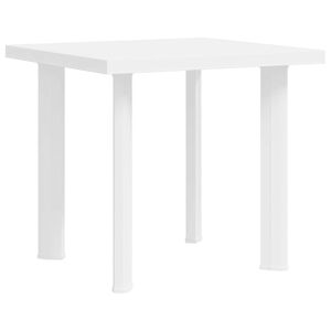 vidaXL Tr&auml;dg&aring;rdsbord vit 80x75x72 cm plast