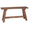 vidaXL b&auml;nk Naturf&auml;rg 92 x 23,5 x 45,5 cm Massivt mahognytr&auml;