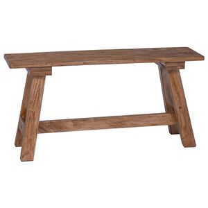 vidaXL b&auml;nk Naturf&auml;rg 92 x 23,5 x 45,5 cm Massivt mahognytr&auml;