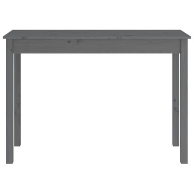 vidaXL Konsolbord grå 110x40x75 cm massiv furu
