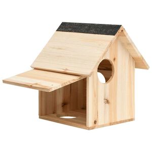 vidaXL Ekorrholk massivt grantr&auml; 26x25x29 cm