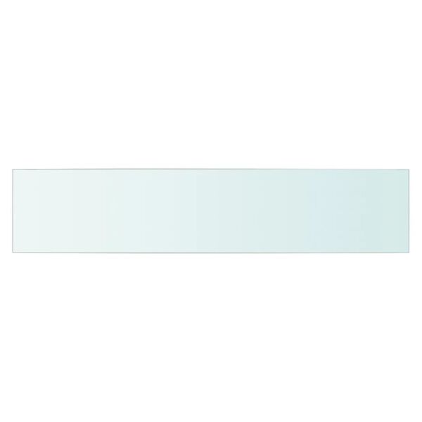 vidaXL Hyllplan 2 st glas genomskinlig 70x15 cm