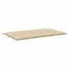 vidaXL Bänkdyna för trädgården beige 180x(50+50)x7 cm oxfordtyg