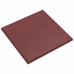 vidaXL Fallskyddsplattor 6 pcs R&ouml;d 50 x 50 cm Gummi