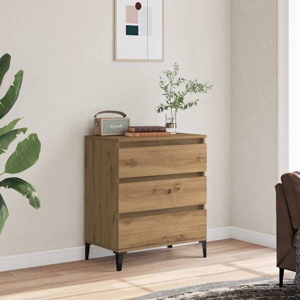 vidaXL Byr&aring; ek 60x35x70 cm konstruerat tr&auml;