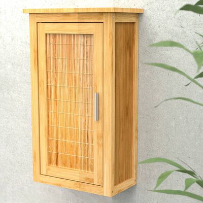 EISL Badrumsskåp högt med lådor bambu 40x20x70 cm