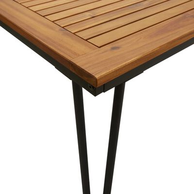 vidaXL Trädgårdsbord med hårnålsben 180x90x75 cm massivt akaciaträ