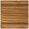 vidaXL Bordsskiva 40 x 40 x 3,5 cm Fyrkantig Massivt teaktr&auml; Naturlig