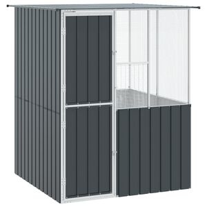 vidaXL F&aring;gelbur Antracit 165 x 165 x 200 cm Galvaniserat St&aring;l
