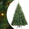 vidaXL Konstgjord julgran med 300 LED-lampor Gr&ouml;n 180 cm PE och PVC