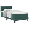 vidaXL B&auml;ddfj&auml;der med madrass M&ouml;rkgr&ouml;n 90 x 200 cm Sammet