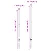 vidaXL Staketstolpar 13 pcs Grön Ø32mm 160 cm Galvaniserat stål