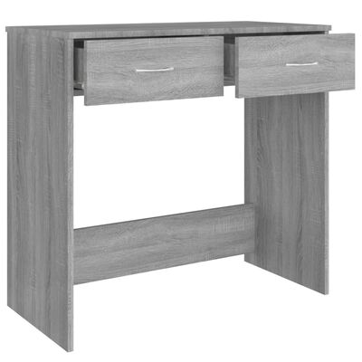 vidaXL Skrivbord grå sonoma 80x40x75 cm konstruerat trä