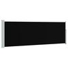 vidaXL Inf&auml;llbar sidomarkis 100x314 cm svart