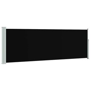 vidaXL Inf&auml;llbar sidomarkis 100x300 cm svart