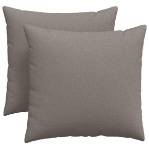 vidaXL Sofakuddar 2 pcs Taupe 45 x 45 cm tyg