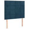 vidaXL S&auml;nggavel m&ouml;rkbl&aring; 90x5x118/128 cm sammet