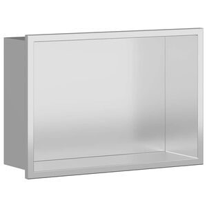 vidaXL Dusch Nisch Silver 30 x 20 x 9,5 cm Rostfritt st&aring;l