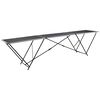 vidaXL Hopf&auml;llbart tapetbord MDF och aluminium 300x60x78 cm