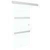 vidaXL Skjutd&ouml;rr med mjukstopp ESG-glas och aluminium 76x205 cm