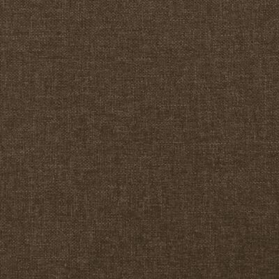 vidaXL Ramsäng med madrass mörkbrun 140x190 cm tyg
