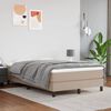 vidaXL Pocketres&aring;rmadrass medium cappucino 120x200x20 cm konstl&auml;der