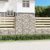 vidaXL Gabion b&aring;gformad 150x50x160/180 cm galvaniserat j&auml;rn