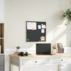 vidaXL Griffeltavla med massiv fururam svart 60x55 cm