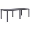 vidaXL Tr&auml;dg&aring;rdsbord 220x90x72 cm konstrotting brun