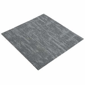 vidaXL Mattan platta Betonggr&aring; 50 x 50 cm 36 pcs PP och Bitumen