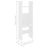 vidaXL Bokhylla 4 delar vit konstruerat tr&auml;