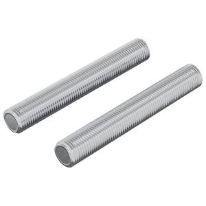 vidaXL G&auml;ngat R&ouml;r 2 pcs Silver 8 x 55 mm St&aring;l